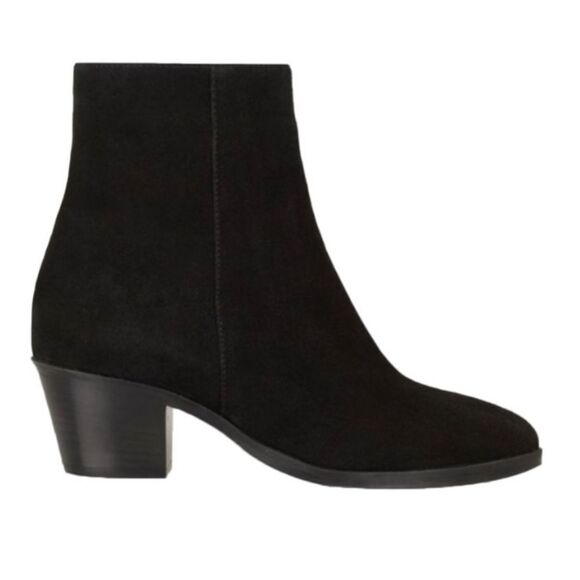 La CANADIENNE Paprika Ankle Bootie in Black Italian Suede Size 9.5 NWT - Picture 1 of 7